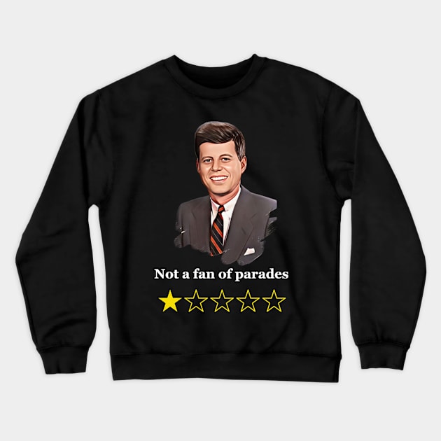 JFK parade Crewneck Sweatshirt by Dorky Donkey Designs